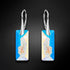 Sidabriniai auskarai "Augošais Kristāls II (Aurora Borealis)" su Swarovski™ kristalais